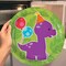 8 Count Little Dino Brontosaurus Paper Dessert Plates 7-Inch Dinosaur Party Tableware
